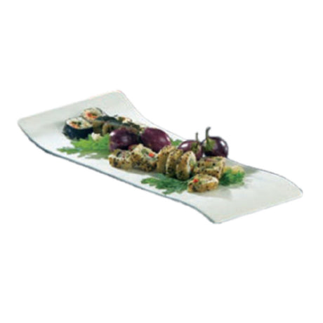 Bon Chef 70068SMOKEGRA - Futura2 Platter, 20" L X 9" W X 1-1/2" H, Free-form