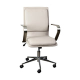 Flash Furniture GO-21111B-TAUPE-CHR-GG James Office Chair 18" To 21-3/4" Adjustable Seat Height