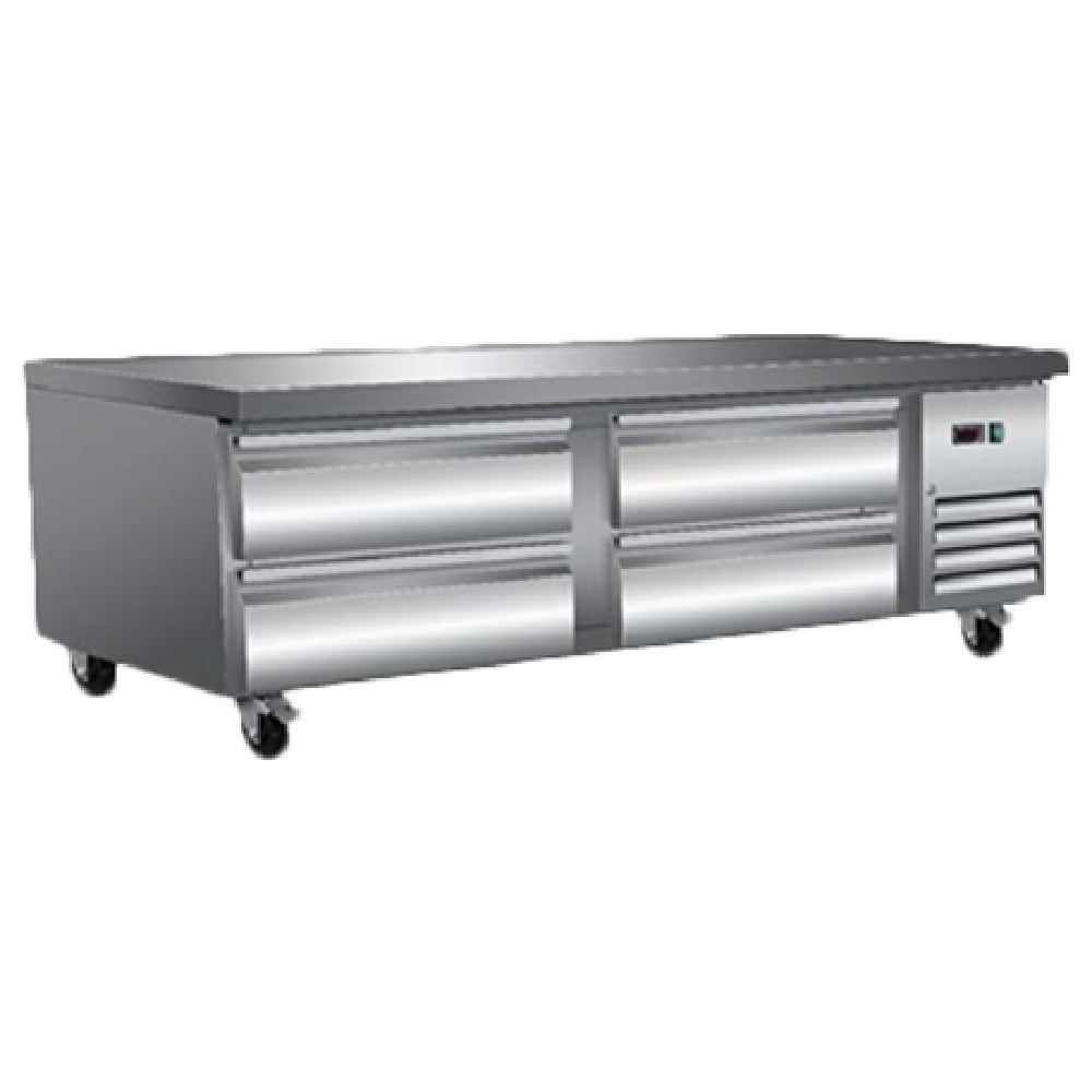 Serv-Ware CB72-HC - Serv-Ware - Refrigeration - 74" Refrigerated Chef Base - Dimensions: 74" W X 31.9" D X 26" H
