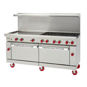 American Range AR-60G-2B_NAT - Restaurant Range, Gas, 72"