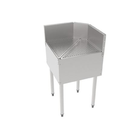 Perlick TS90TC TS Series Underbar Inside Corner Drainboard Pitched Drainboard Top