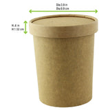 PacknWood 210LSOUP97K - Vented Lid, 3.9" Dia., Fits 210SOUP16,210SOUP24