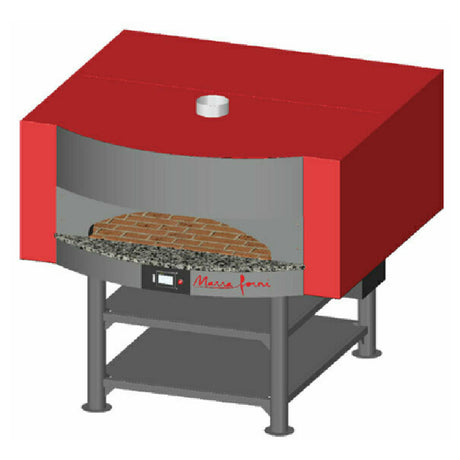 Marra Forni MS71-59G Square Gas Fired Oven 71" X 59" Brick Deck 48" X 9-1/2" Opening With 12" Landing