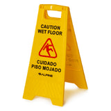 Alpine Industries ALP499 Wet Floor Sign "Caution Wet Floor" 11-4/5"W X 11/16"D X 24-3/5”H