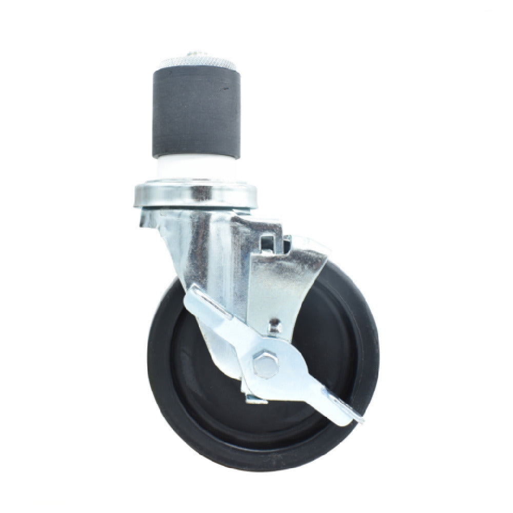 BK Resources 5SBR-4RA-LDP-TLB - Swivel Caster, 2" Expanding Stem, 5" Polyolefin Wheel