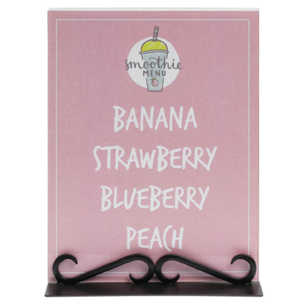 Hubert 92630 - Sign Holder, 8-1/2" X 3-1/2" X 11"H Overall, Holds 8-1/2" X 11"H Insert