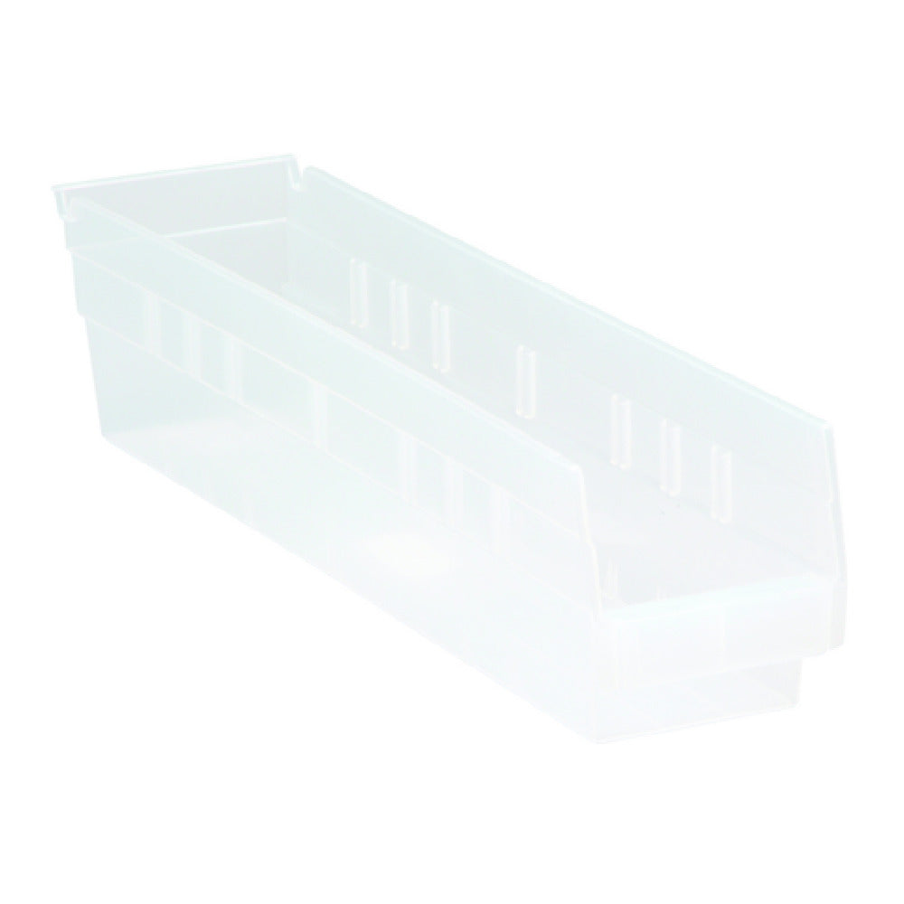 Quantum QSB103CLCS - Economy Shelf Bin, Nesting, 4-1/8"W X 17-7/8"L X 4"H