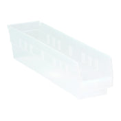Quantum QSB103CLCS - Economy Shelf Bin, Nesting, 4-1/8"W X 17-7/8"L X 4"H