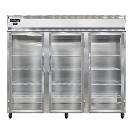 Continental Refrigerator 3RENSSPT-GD-SD Extra-Wide Refrigerator 75 Cu. Ft. Capacity