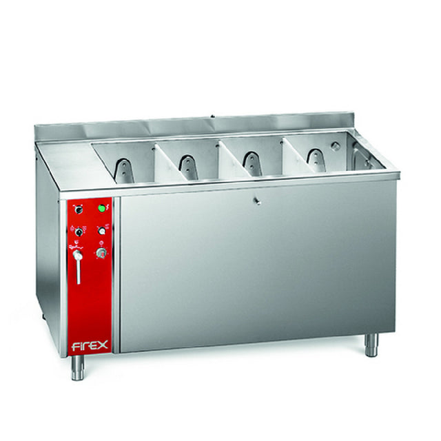 Firex ULWD-4 Vegetable Washer 4 Sections Automatic Water Filling Controlled By Level Probe And Electromagnetic Switch