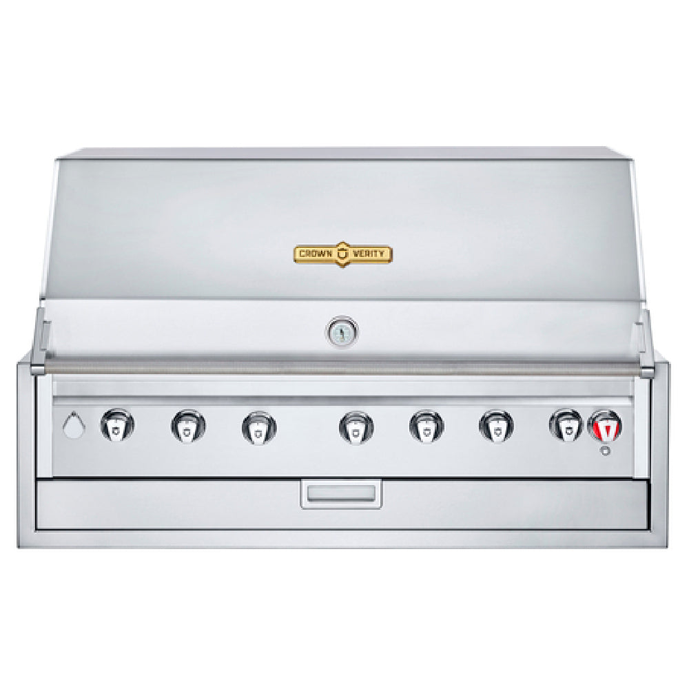 Crown Verity IBI42 Infinite Series 42" Built-In Outdoor Charbroiler 40" X 21" Grilling Surface