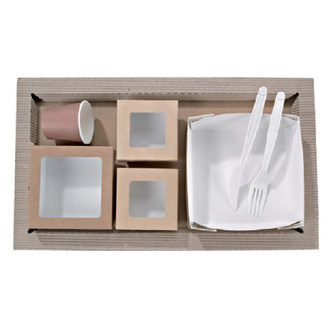 PacknWood CHOKRAKRAY6 - VIP Lunchbox Kit, Includes: (250) 210CHOKBASE Meal Trays