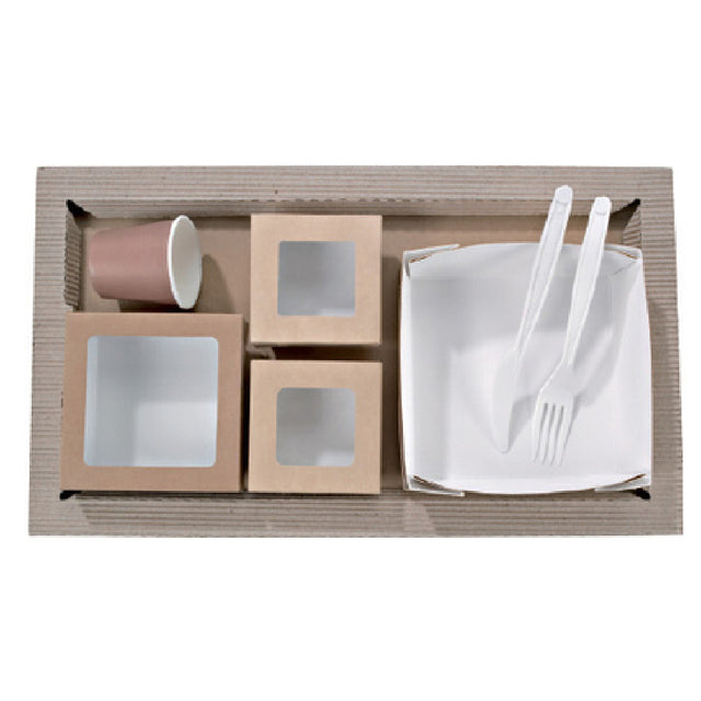 PacknWood CHOKRAKRAY6 - VIP Lunchbox Kit, Includes: (250) 210CHOKBASE Meal Trays