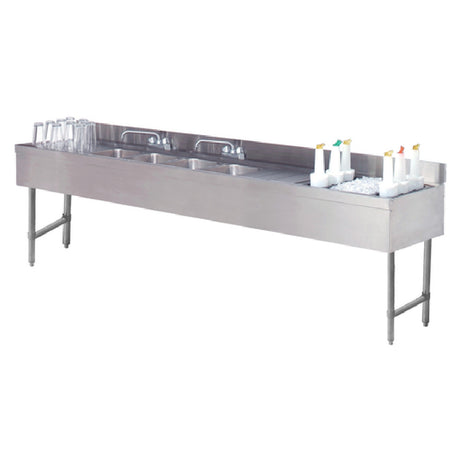 Advance Tabco CRC-84C-R Underbar Basics™ Combination Unit 96"W X 21"D X 33"H (overall)