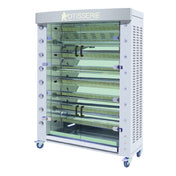 Rotisol FB1400-8G-SS_LP FlamBoyant Infrared Rotisserie Oven Gas Floor Model