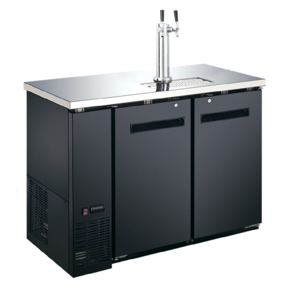 Admiral Craft USBD-4824/2 U-STAR Draft Beer Cooler/Dispenser 48-3/4"W X 24-1/2"D X 51-1/2"H (including Tap Tower)