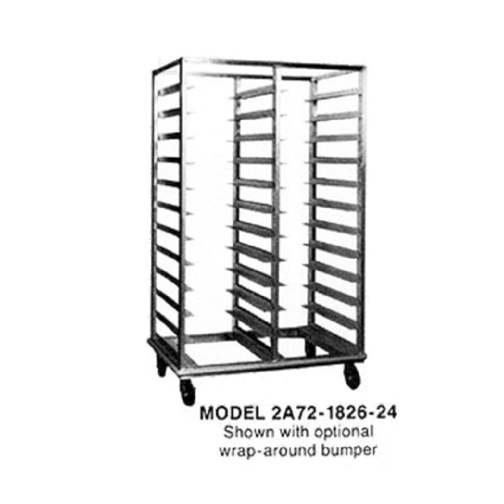 Piper Products 2A72-1826-24 - Utility Rack, Mobile, (2) Bank