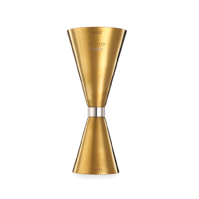 Mercer Culinary M37090GD Barfly® Slim Style Jigger 1 & 2 Oz. With Internal Marking Lines