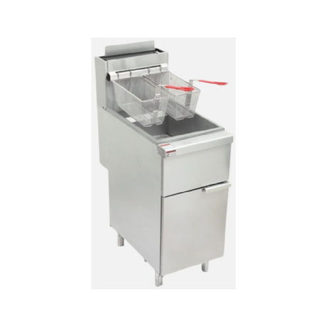 Hurakan By Equip.me HKN-FXF40EW(LPG) - Hurakan Fryer Floor Model, Natural Gas / Convertible To LPG