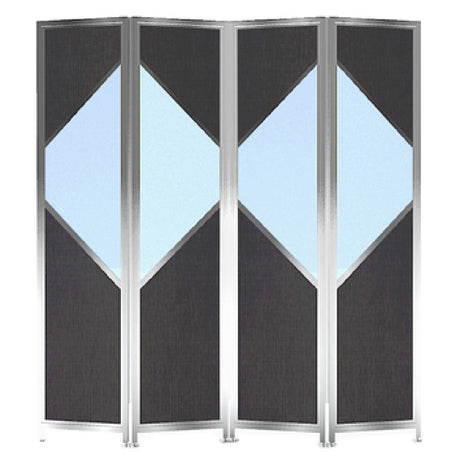 Forbes Industries 7856 Loft Series Mobile Partition (Elite) 72-1/2"L X 1"W X 78"H Open