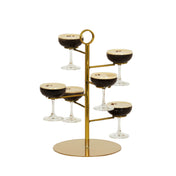 Cal Mil 23763-130 Brooklyn Champagne Glass Tower 15"W X 15"D X 22"H Holds Up To (6) Glasses