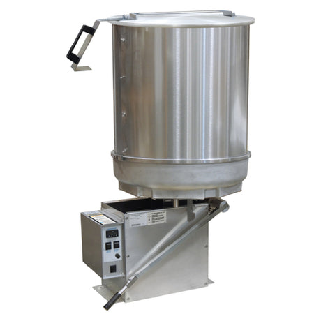 Gold Medal 2621D Mark 20 Karmel King Cooker Mixer Left Hand Dump 20 Gallon Capacity Kettle With 23" Diameter