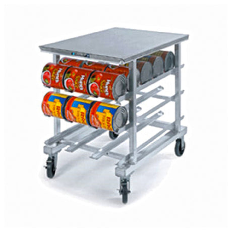 Lakeside 336 Can Storage & Dispensing Rack Mobile Worktop Height