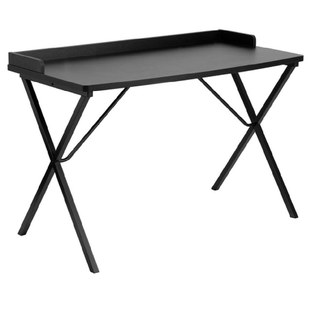 Flash Furniture NAN-2140-BK-GG Computer Desk 47-1/4"W X 23-5/8"D X 31-1/2"H Black Laminate Finish Top