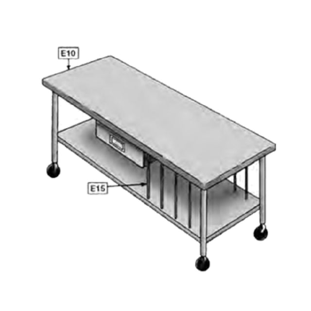 Eagle E15 Vertical Tray Dividers Four-section Assembly 3" On Centers