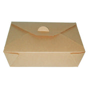 PacknWood 210BIO3K - Grab & Go Meal Box, 50 Oz., 8.25" X 6.25" X 2.6"