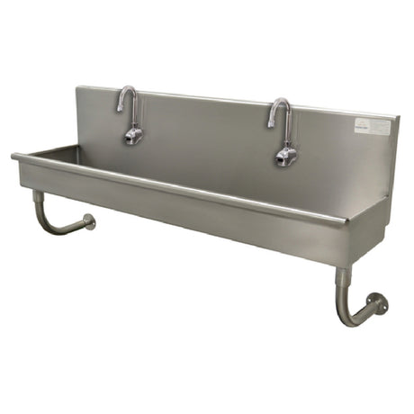 Advance Tabco 19-18-48EFADA Multiwash Hand Sink Wall Mounted With (2) Electronic Faucets