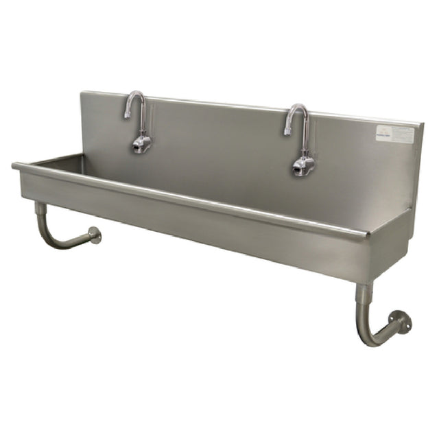 Advance Tabco 19-18-48EFADA Multiwash Hand Sink Wall Mounted With (2) Electronic Faucets