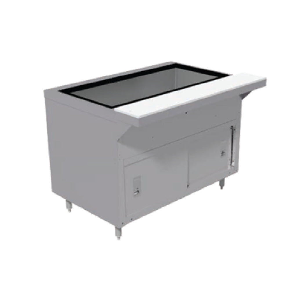 Advance Tabco HDCPU-4-DR Heavy Duty Ice Cooled Serving Counter 62-1/2"W X 36-1/4"D X 35"H