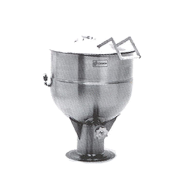 Legion LP-100 Stationary Direct Steam Kettle 100-gallon 304 Stainless Steel Liner