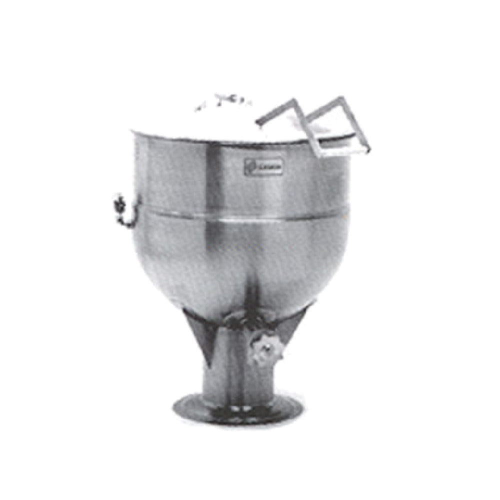 Legion LP-50 Stationary Direct Steam Kettle 50-gallon 304 Stainless Steel Liner