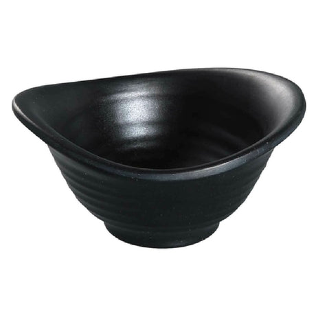 Yanco BP-3204 Black Pearl Yuanbao Bowl 5 Oz. 4-3/4"