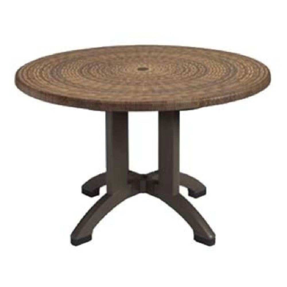 Grosfillex UT380018 Atlanta Outdoor Table 42" Dia. X 28-2/5"H Round