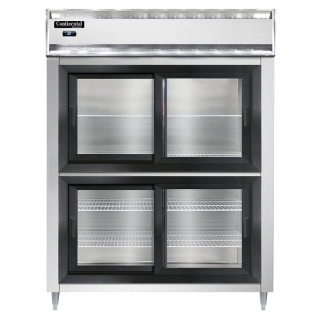 Continental Refrigerator D2RENSGDHD Designer Line Wide Refrigerator Reach-in 57"W