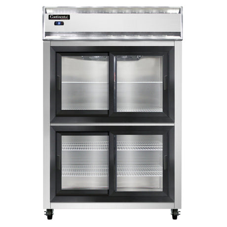Continental Refrigerator 2RSNSGDHD Refrigerator Reach-in Display Two-section