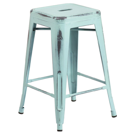 Flash Furniture ET-BT3503-24-DB-GG Bar Stool 500 Lb. Weight Capacity Counter Height