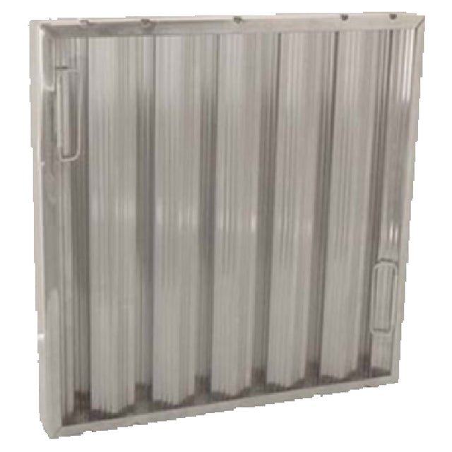 Franklin Machine Products 129-2045 Trine Baffle Grease Filter 10" X 16" X 2" Aluminum