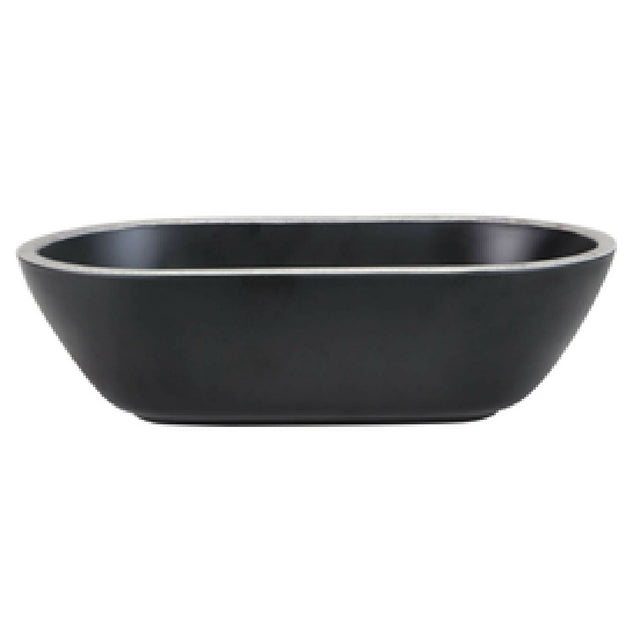 GET Enterprises B249102-SLVB Elite Global Solutions Bowl 45 Oz. 10-1/8"L X 5-7/8"W X 3"H