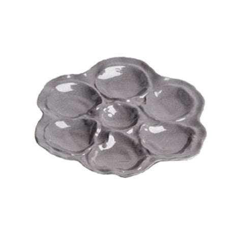 Bon Chef 5079SMOKEGRA Oyster Plate 10" Dia. Round