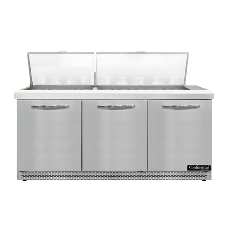 Continental Refrigerator D72N27M-FB Designer Line Mighty Top Sandwich Unit Front Breather