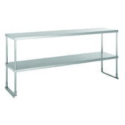 Hubert 70877 - Kratos Double Overshelf For 12"x72" Worktables