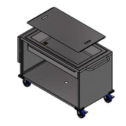 Winholt SS-BC-2748-INSULIB-FS18-HDC - Mobile Grab And Go Ice Cart, 28.6"W X 70.5"L X 35.1"H