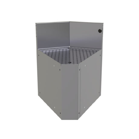 Glastender CIWA-45 Underbar Inside Wedge Corner Drainboard With Removable Perforated Insert