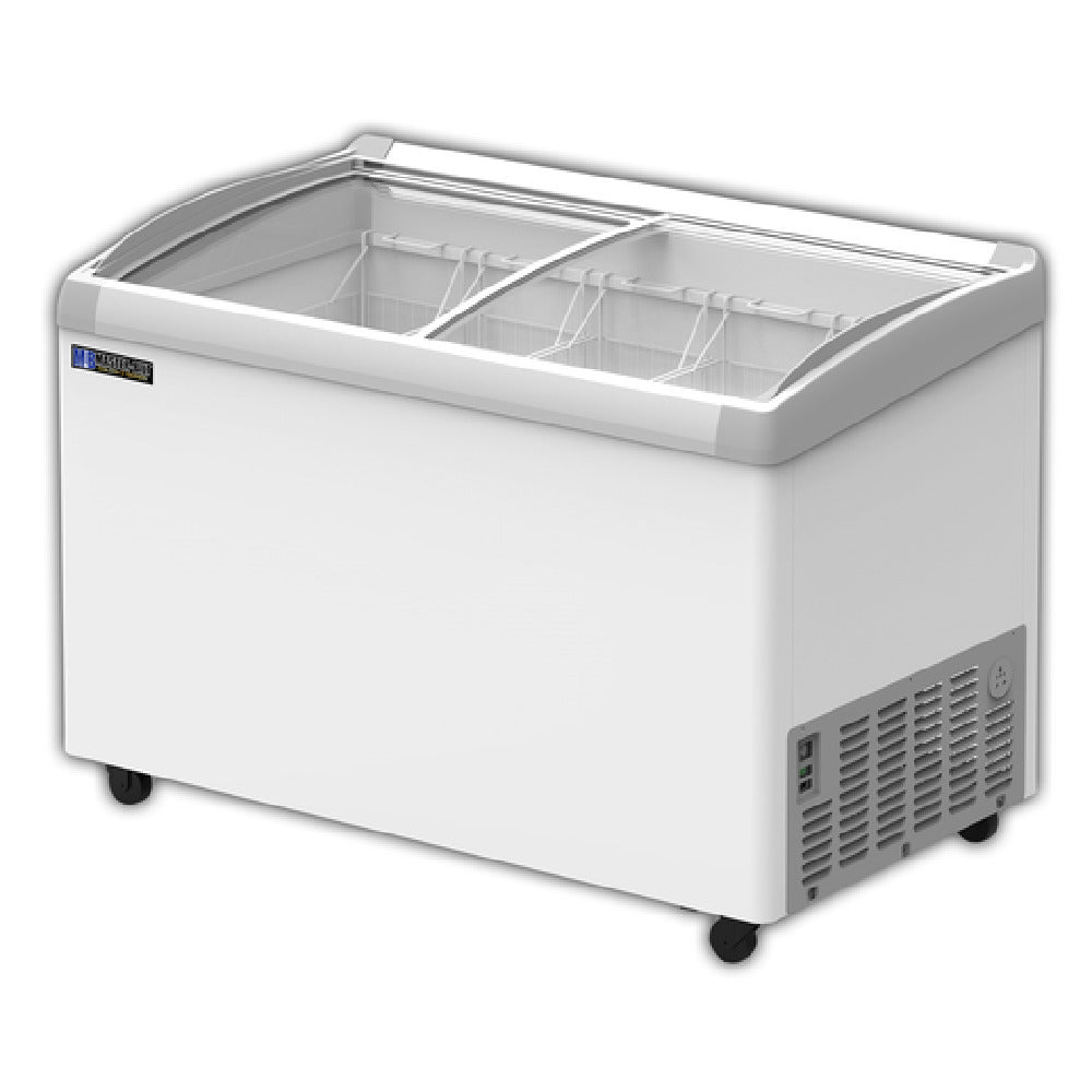 Master-Bilt MSC-49AN COLDIN-3™ Display Freezer 14.3 Gross Cu. Ft. Curved Tempered Glass Sliding Lids