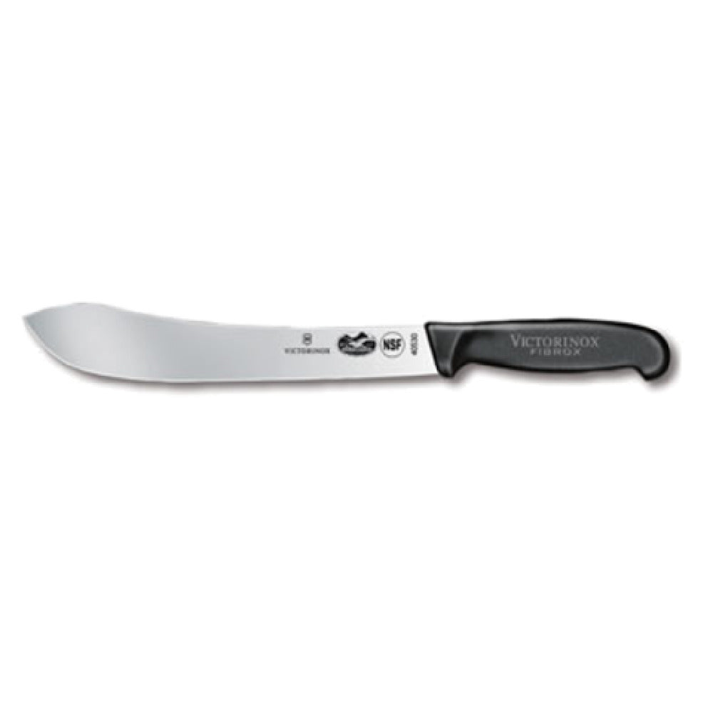 Victorinox 5.7403.25 Butcher Knife 10" Straight Blade Black Fibrox® Pro Handle