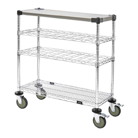 Quantum WRC-1436WSC-1SS Wine Display/Worktable Cart 36"W X 14"D X 40"H 1200 Lb. Load Capacity